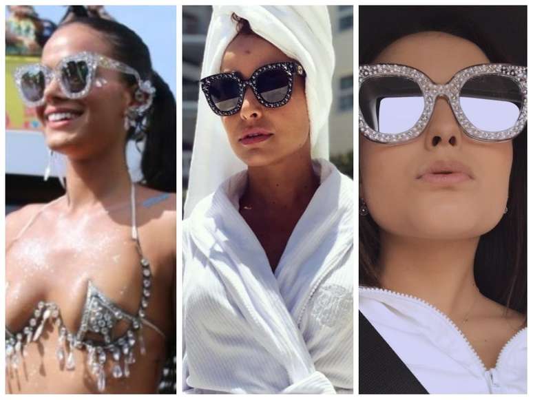Óculos da Gucci conquista famosas (Fotos: Daniel Pinheiro/AgNews - Instagram/Reprodução)