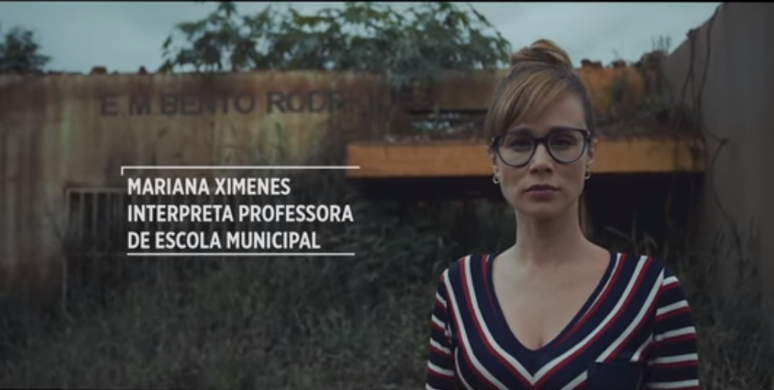 Mariana Ximenes participa de campanha sobre a tragédia da barragem da Samarco