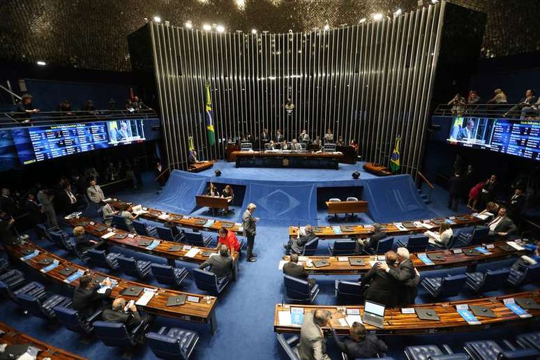 Sessão extraordinária do Senado para votar o decreto de intervenção federal na segurança pública do Rio de Janeiro.