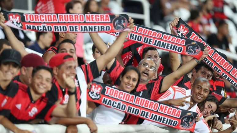 Torcida do Fla fez festa no Nilton Santos, mas alguns vandalizaram o estádio (Foto: Gilvan de Souza / Flamengo)