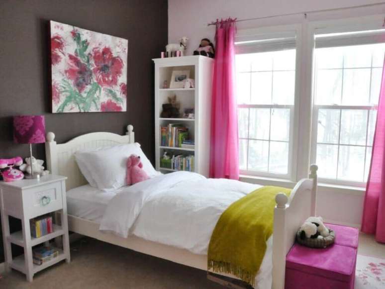 59. Decoração simples para quarto de menina