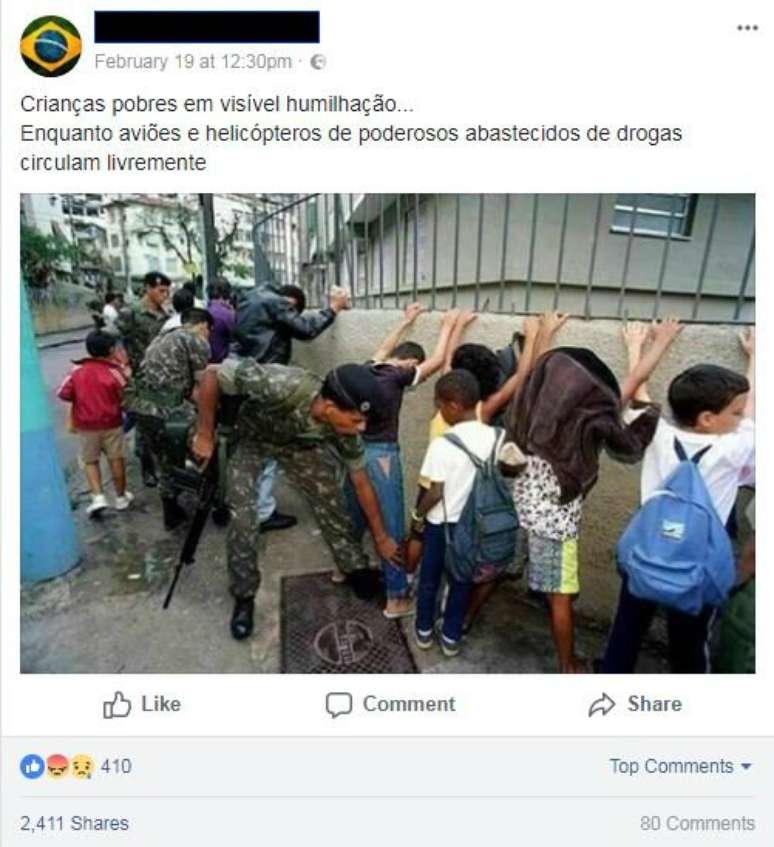 Imagem: Reprodu&ccedil;&atilde;o/Facebook