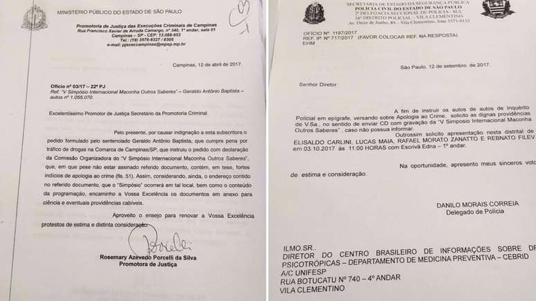 Promotora disse que pedido feito por Carlini e colegas tinha 'fortes ind&iacute;cios de apologia ao crime' | Foto: Reprodu&ccedil;&atilde;o