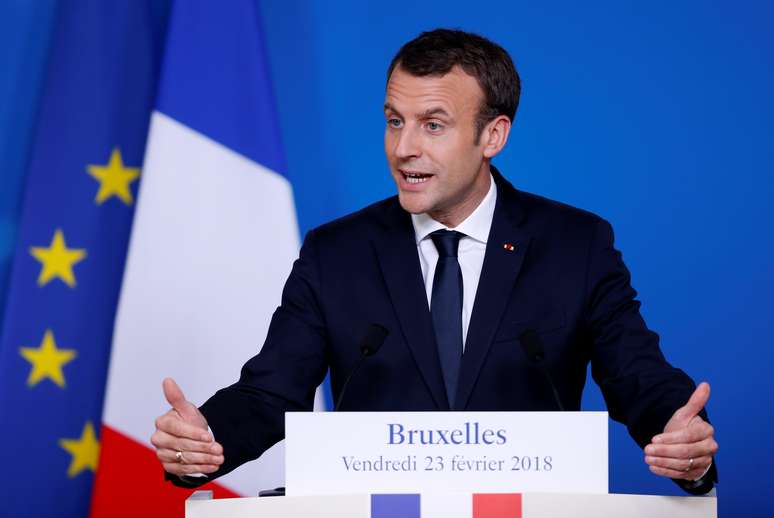 Macron concede entrevista em Bruxelas
 23/2/2018    REUTERS/Francois Lenoir