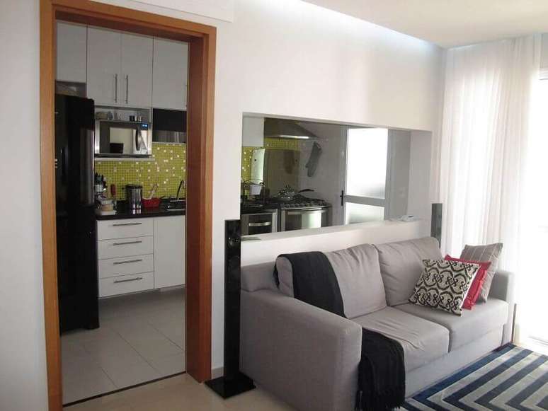 31. Decora&ccedil;&atilde;o de apartamento pequeno e simples