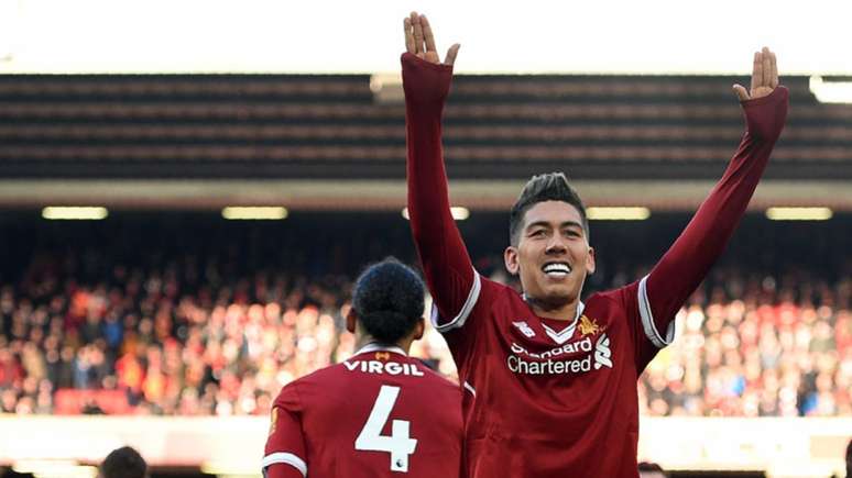 Firmino tem 13 gols no Campeonato Inglês (Foto: AFP/OLI SCARFF)