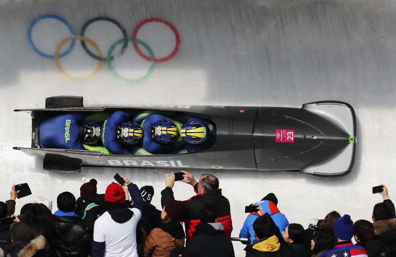 Equipe brasileira de bobsled realiza sua última prova na Coreia do Sul