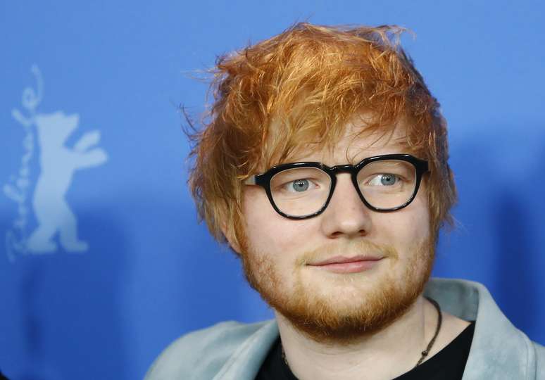 Ed Sheeran no Festival de Berlim 
 23/2/2018    REUTERS/Fabrizio Bensch