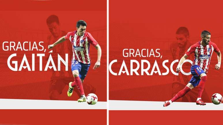 Carrasco e Gaitán vão defender o Dalian Yifang, da China (Foto: Reprodução/Twitter)