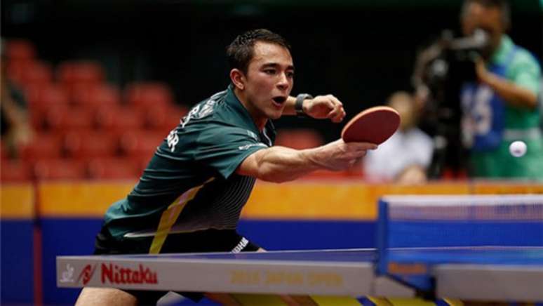 Hugo Calderano é o 15º melhor atleta do mundo no tênis de mesa (Foto: ITTF/Divulgação)
