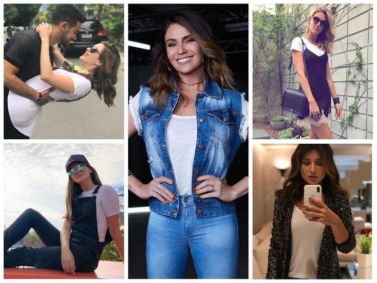 Famosas apostam em camiseta branca (Fotos: Instagram/Reprodução)