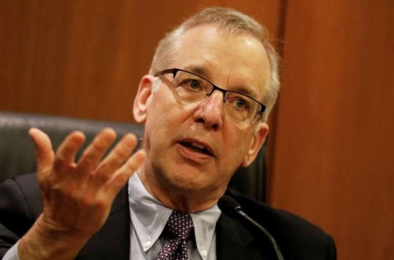 William C. Dudley, presidente do Federal Reserve de Nova York, durante conferência na sede do Banco Central do Brasil em São Paulo
01/03/2018
REUTERS/Nacho Doce