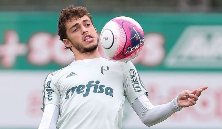 Hyoran marcou um dos gols da atividade - FOTO: Cesar Greco/Palmeiras