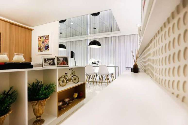 46. Vasos decorativos para plantas na decora&ccedil;&atilde;o da&nbsp;sala de estar