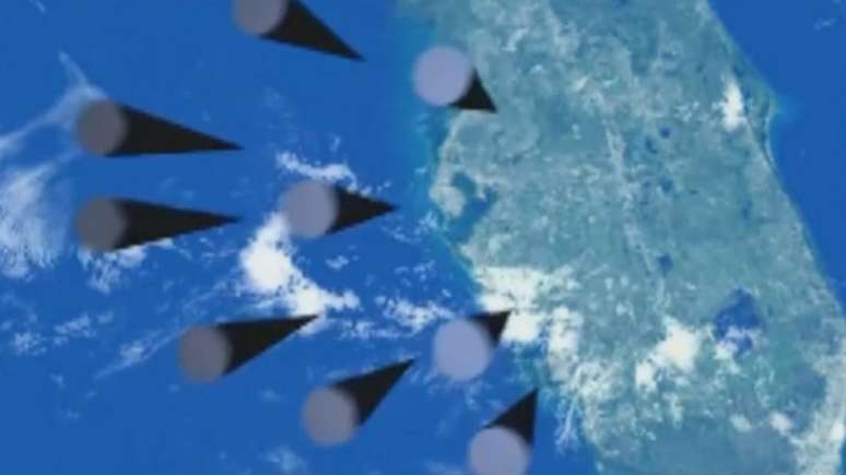 Vídeo apresentado por Putin durante o discurso mostrava mísseis caindo no Estado da Flórida, nos EUA