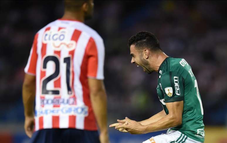 Bruno Henrique marca duas vezes e Palmeiras vence na estreia pela Copa Libertadores (Foto: Raul Arboleda/AFP)