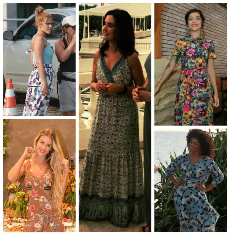 Flores invadem looks das famosas (Fotos: AgNews/Reprodução/Instagram)