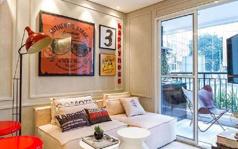 14. As almofadas decorativas para sof&aacute; podem trazer refer&ecirc;ncias sobre o estilo de vida dos moradores