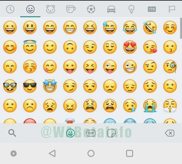 Beta do WhatsApp adiciona novo botão de stickers ao aplicativo (Imagem: WABetaInfo)
