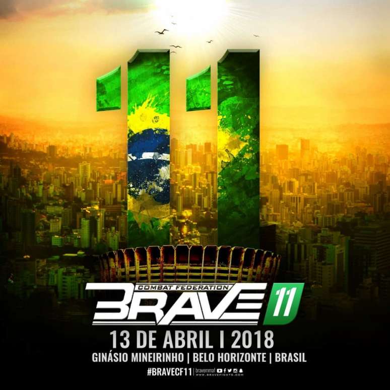 Brave fecha disputa de cinturão entre brasileiros para estreia em Belo Horizonte (FOTO: Divulgação)