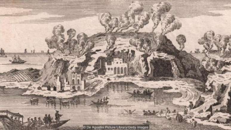 As nascentes de &aacute;gua mineral e o clima ameno da regi&atilde;o atra&iacute;am a aristocracia da &eacute;poca | Imagem: De Agostini Picture Library/Getty Images