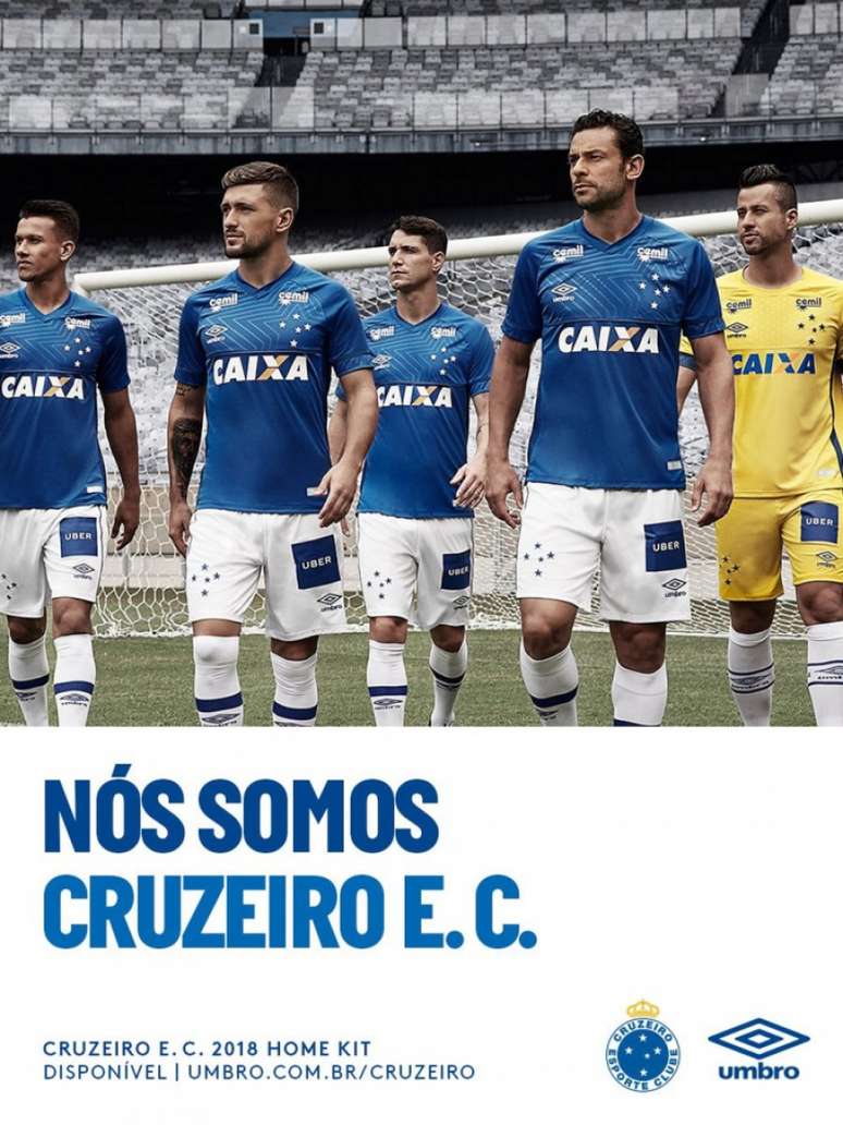 Cruzeiro divulga nova camisa para temporada (Foto: Divulgação/Cruzeiro)