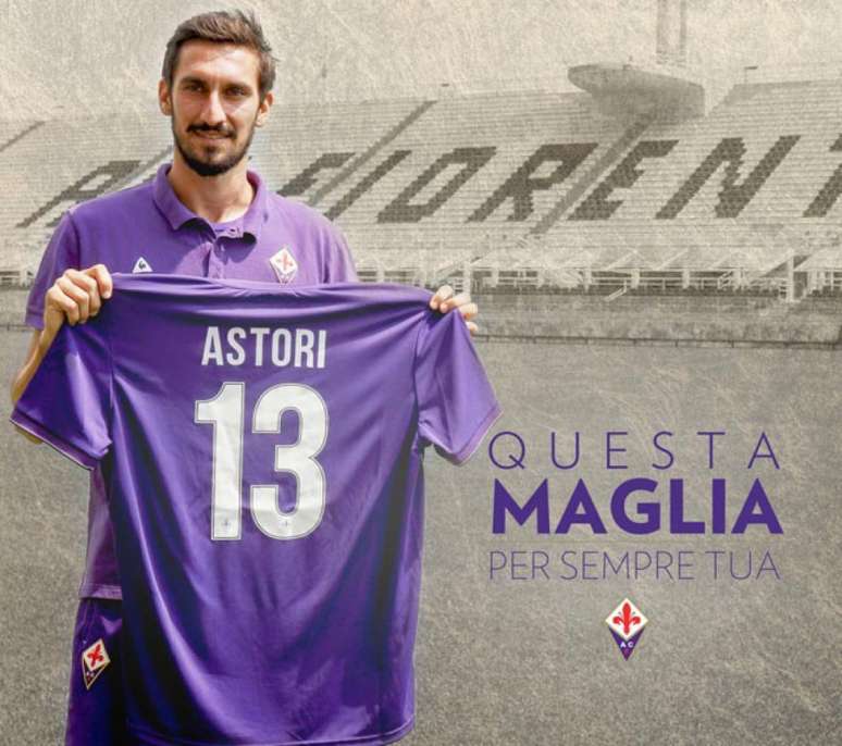 Astori estava na Fiorentina desde o início da temporada 2015/16 (Foto: Reprodução / Twitter)