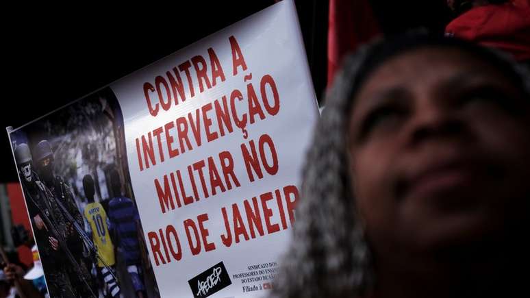 Intervenção federal foi alvo de manifestações no Rio