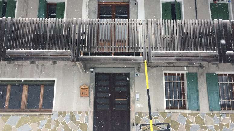 Casa onde brasileiros costumam se hospedar Val di Zoldo está vazia e fechada