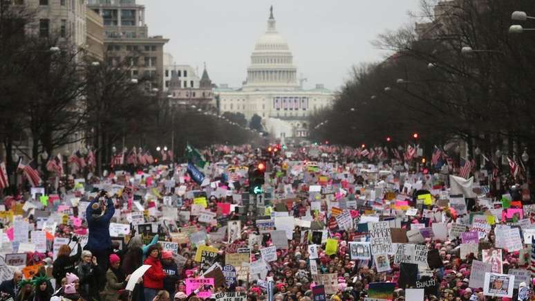 Protestos são grandes em cidades como Washington