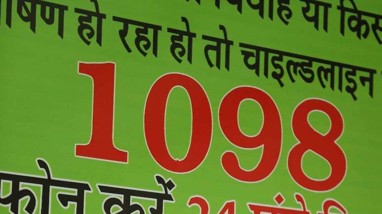 '1098' é o número de auxílio a crianças em dificuldades na Índia | Foto: Peter Leng/Neha Sharma