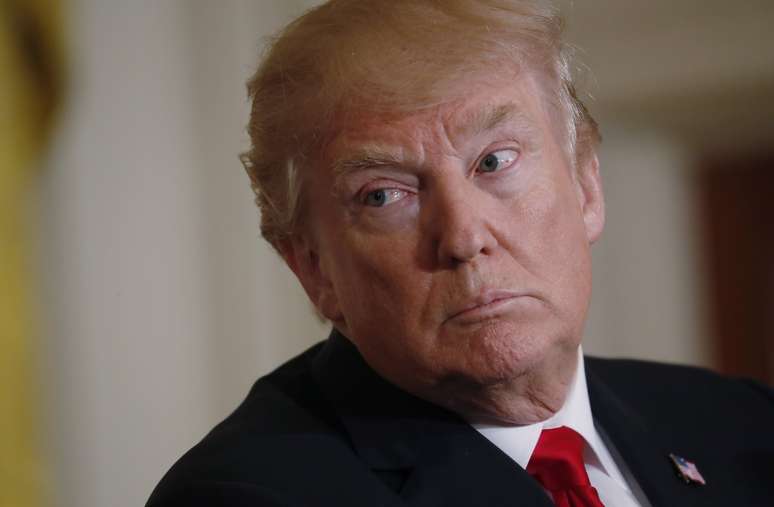 Presidente dos Estados Unidos, Donald Trump, em confer&ecirc;ncia na Casa Branca
06/03/2018
REUTERS/Leah Millis