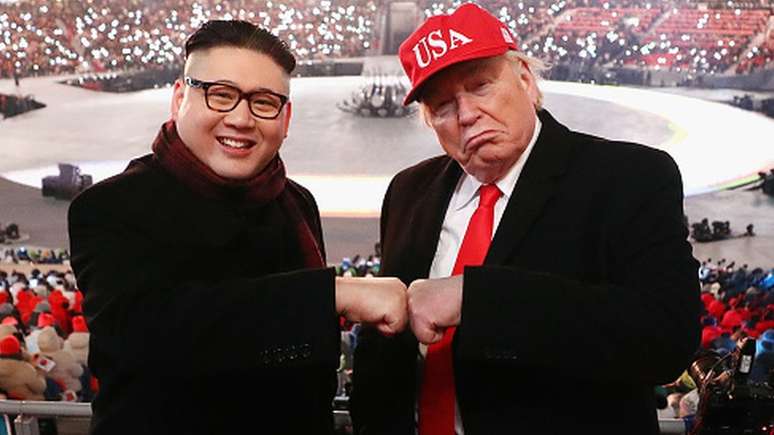 Sósias de Kim Jong-un e Donald Trump anteciparam o possível encontro entre eles nos Jogos Olímpicos de Inverno, na Coreia do Sul