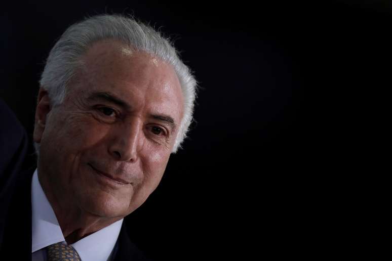Presidente Michel Temer durante cerim&ocirc;nia em Bras&iacute;lia
07/03/2018 REUTERS/Ueslei Marcelino