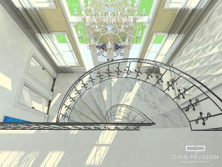 5. A escada caracol de concreto &eacute; indicadas para projetos modernos e sofisticados.