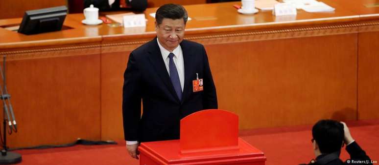 Presidente chinês, Xi Jinping no Congresso Nacional do Povo