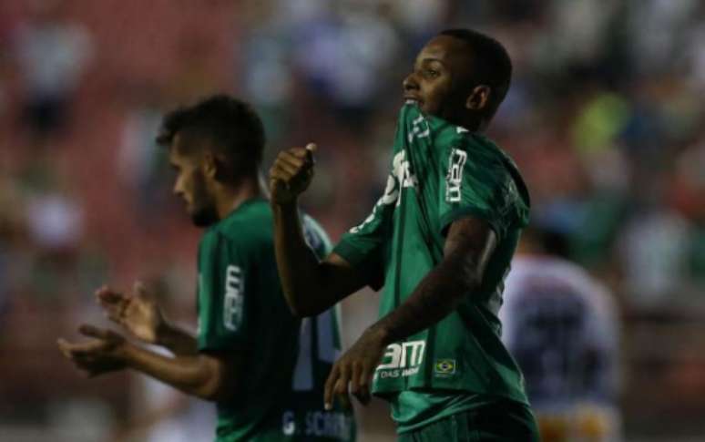 Fernando na vitória do Palmeiras