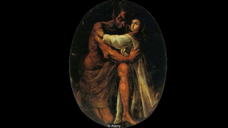 Cristóbal de Villalpando abraçou a cochonilha no quadro 'Santa Rosa tentada pelo demônio', de 1695 | Foto: Alamy