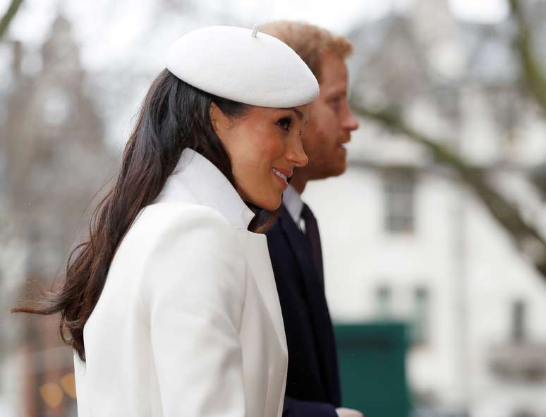 O Príncipe Harry e sua noiva Meghan Markle participaram de evento oficial na Abadia de Westminster, em Londres