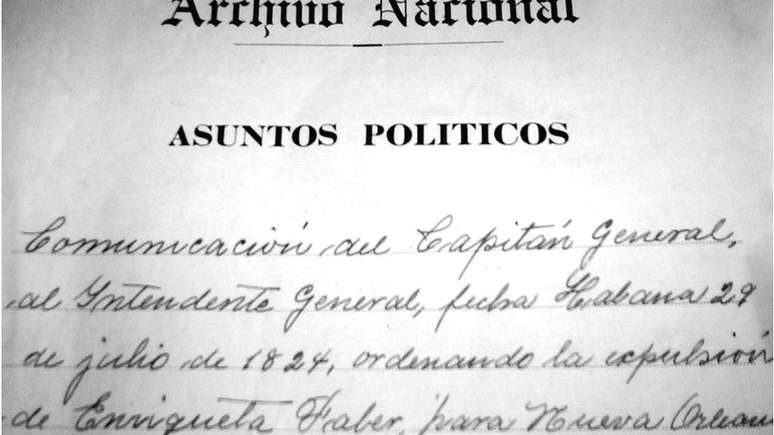 No Arquivo Nacional de Cuba, estão os documentos do processo judicial e da deportação de Enriqueta Favez | Foto: Cortesia/ Julio César González Pagés