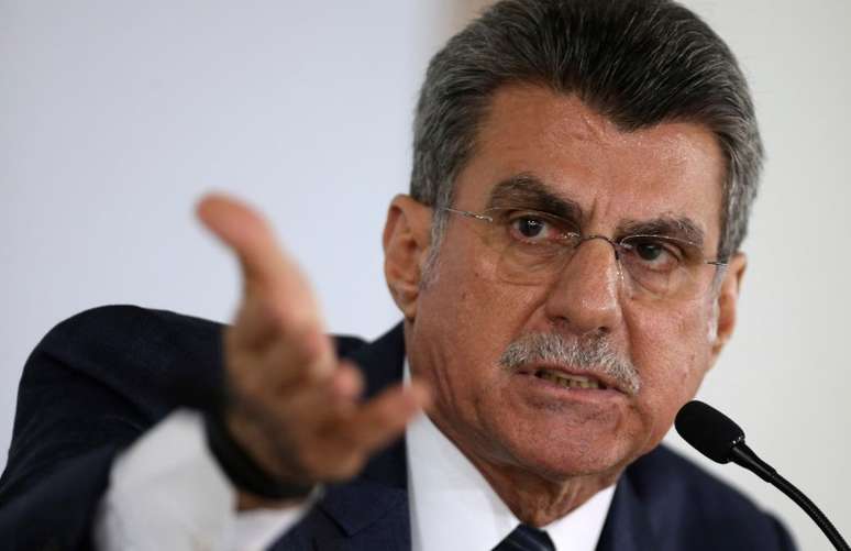 Romero Juc&aacute; concede entrevista em Bras&iacute;lia
 23/5/2016    REUTERS/Adriano Machado 