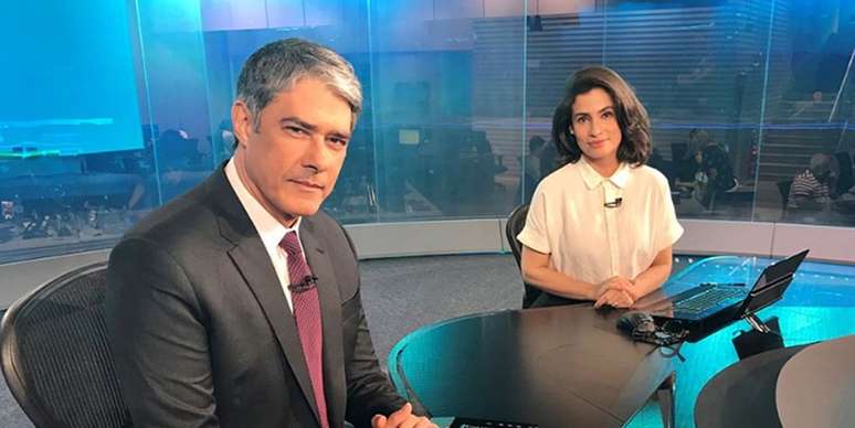 William Bonner e Renata Vasconcellos, do ‘JN’: a Globo quer se blindar contra seus ‘haters’.