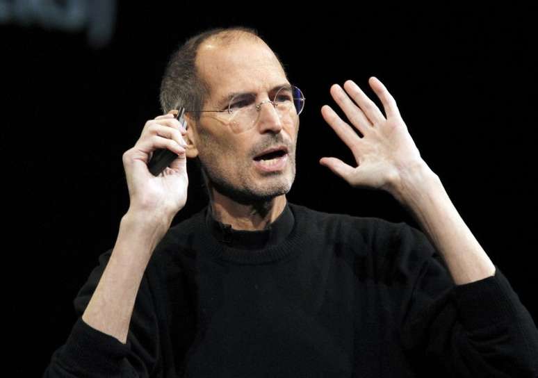 Steve Jobs durante apresentação de iCloud em San Francisco
 6/6/2011     REUTERS/Beck Diefenbach 