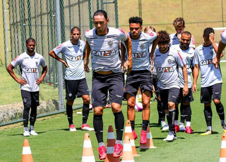 Elenco do Galo se prepara para enfrentar URT em jogo decisivo no Estadual (Foto: Divulgação / Atlético-MG)