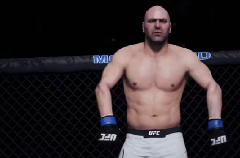 Dana White, presidente do UFC, ganhou versão de lutador em novo game do Ultimate (Foto: Reprodução)