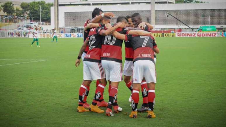 Com a goleada diante da Portuguesa, Flamengo garantiu o primeiro lugar geral (Foto: Staff Images/Flamengo)
