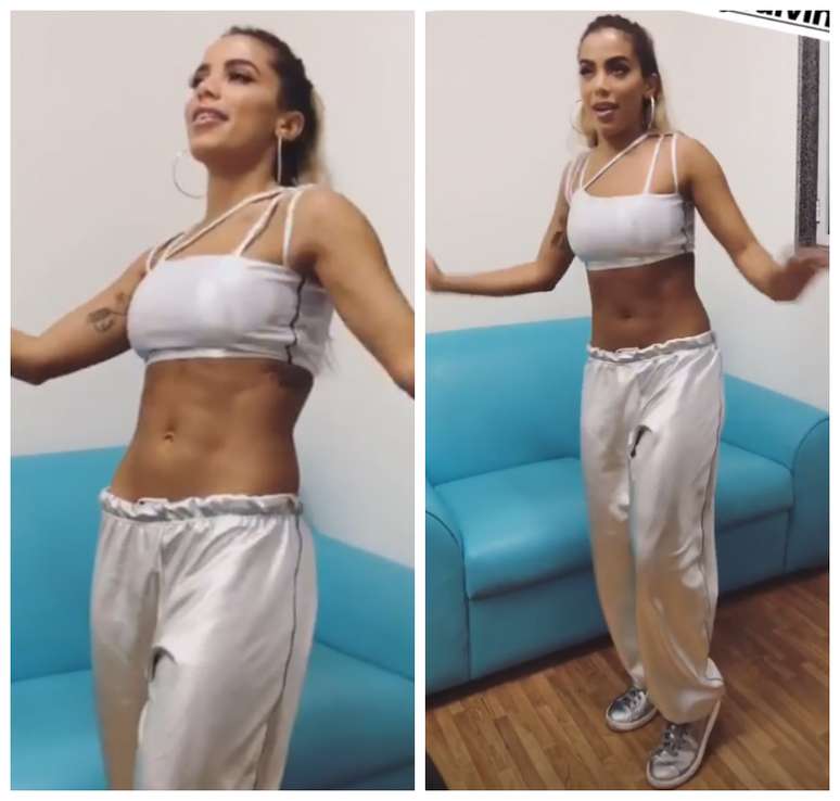 Anitta nos bastidores do BBB (Fotos: Reprodução/Instagram/@anitta)