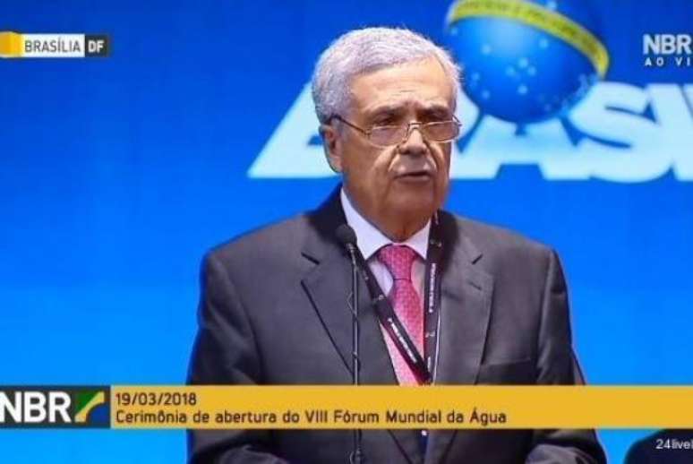 Presidente do Conselho Mundial da Água, Benedito Braga, discursa na abertura do 8º Fórum Mundial da Água