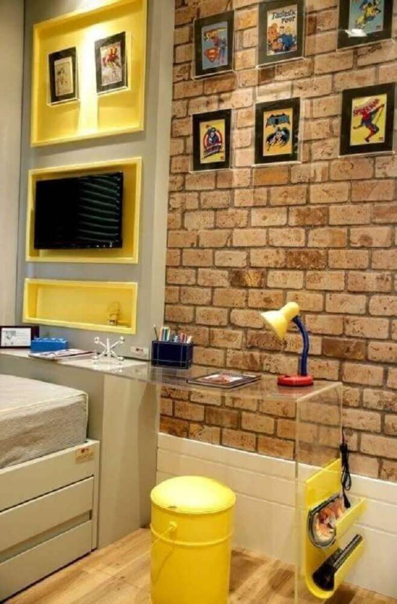 27. As escrivaninhas de acr&iacute;lico para quarto s&atilde;o super modernas