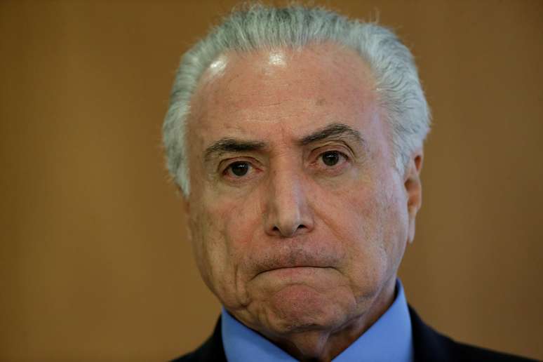 Temer durante evento no Palácio do Planalto
 20/3/2018    REUTERS/Ueslei Marcelino 